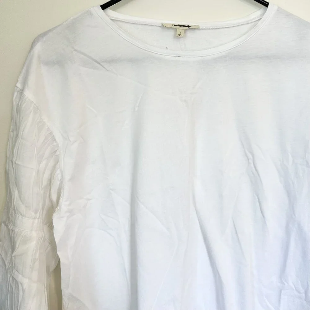 Madewell white puff